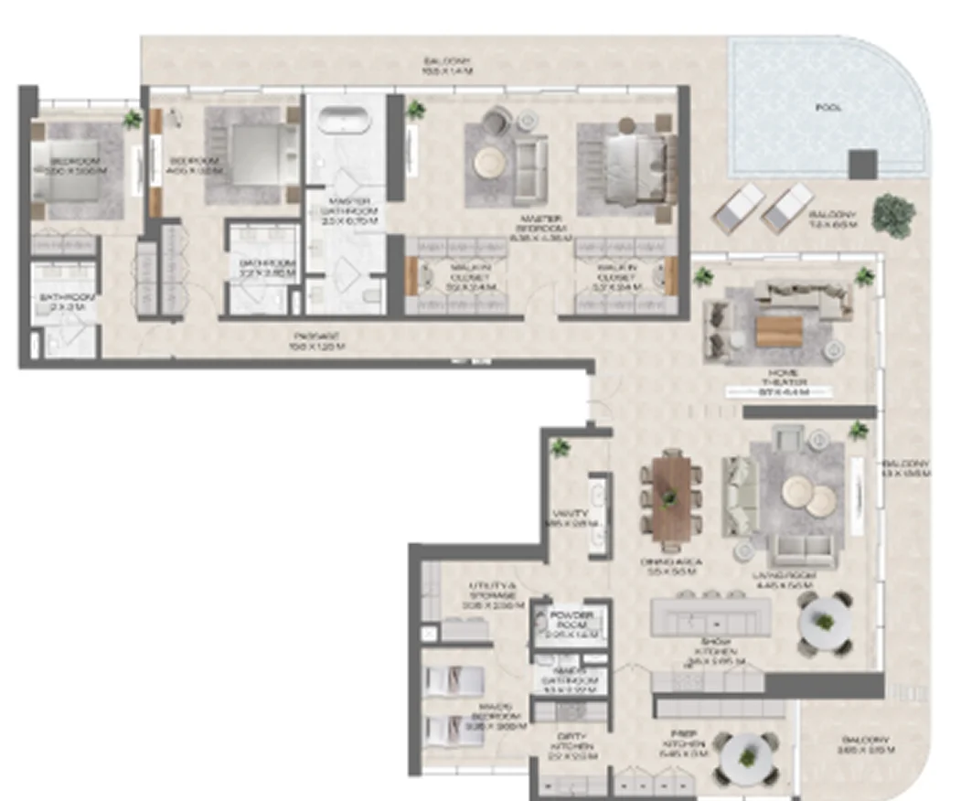 DWTN Residences ground floor plan