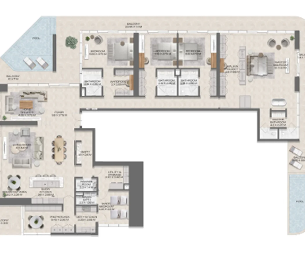 DWTN Residences ground floor plan